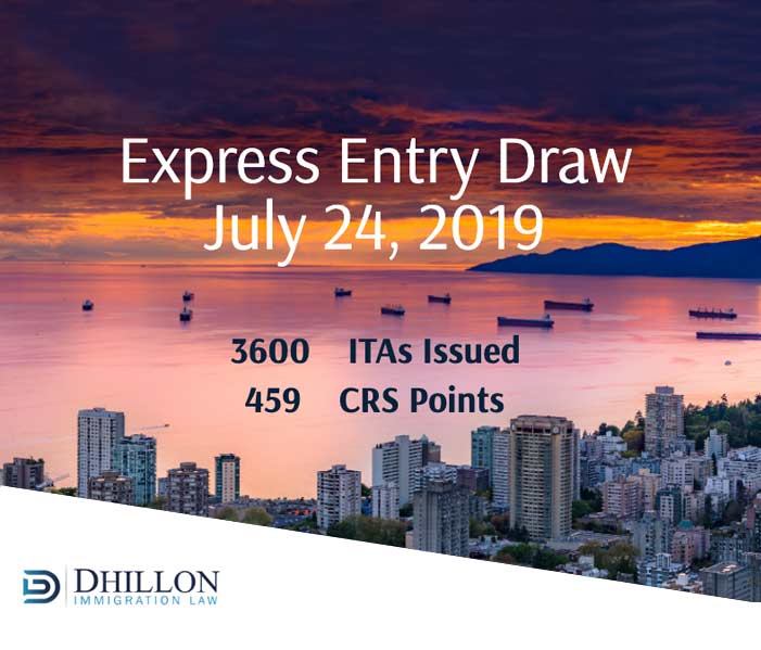 Express Entry Draw: July 24th, 2019