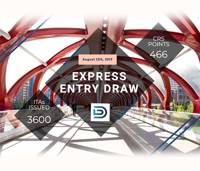Express Entry Draw: August 12, 2019