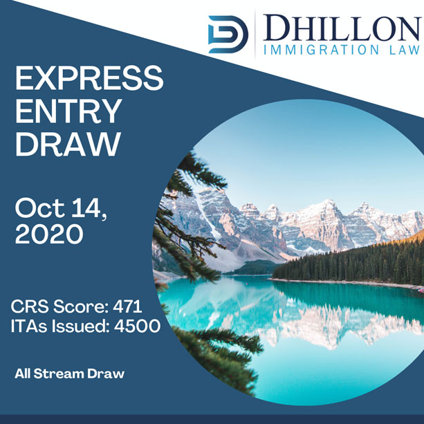 Express Entry Draw – Oct 14, 2020